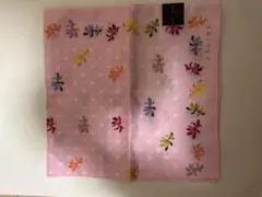 CELINE 花柄 ハンカチ ピンク