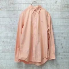 ラルフローレン カラーポニー刺繍 オックスフォード ボタンダウンシャツ М