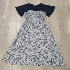 【美品】axes femme ビスチェ切替ドッキングワンピース M