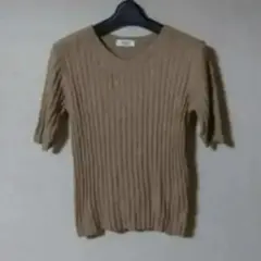 Te chichi テチチ 五分袖 サマーニット