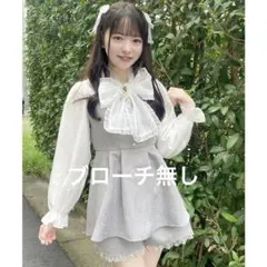 即購入⭕️ ROJITA BIGリボンツイードセットアップ グレー