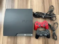 PS3 CECH-2000A 本体 赤黒コントローラー付き