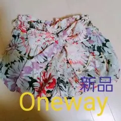 新品oneway花柄 ショートパンツ