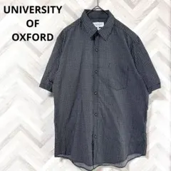 ユニバーシティオブオックスフォード【L】メンズ半袖シャツ　綿100% 薄手　総柄