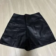 GRL 合成皮革 ブラック ショートパンツ S
