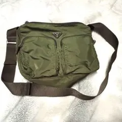 PRADA オリーブグリーン ショルダーバッグ