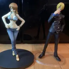 ワンピース　ナミとサンジ フィギュアセット