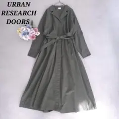 アーバンリサーチドアーズ シャツワンピース タック 洗える カーキ F