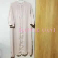 【little lily】バンドカラー ロングシャツワンピースのサムネイル