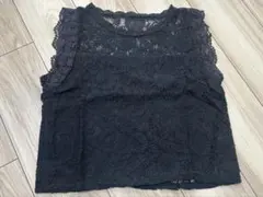 総レース ノースリーブ トップス