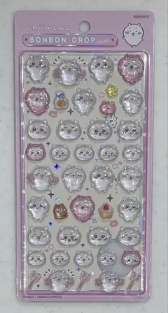 《即日発送》【正規品】ちいかわ☆ボンボンドロップシール☆ピンク