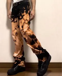 EDWIN リメイクパンツ リメイクデニム ケミカルウォッシュ タイダイ 再構築