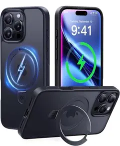 CASEKOO iPhone16ProMaxケース　MagicStandブラック