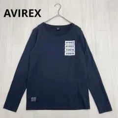 ☘️T22866☘️AVIREX 長袖 ロゴ トップス カットソー L - メルカリ