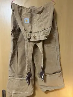 Carhartt ベージュ オーバーオール