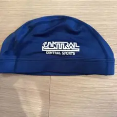 セントラル　水泳帽　スイムキャップ　紺色　Lサイズ　ナイロン