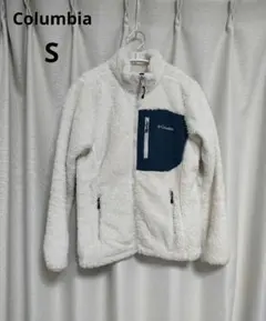 Columbia　コロンビア　ボアフリースジャケット　Sサイズ　オフホワイト