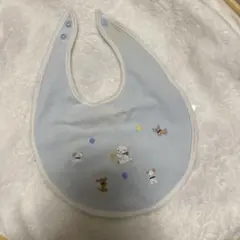 familiar 水色動物刺繍スタイ