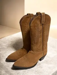 Tony Lama スウェード ベージュ ウエスタンブーツ 8 1/2 EE