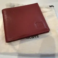 IL BISONTE 赤 レザー 二つ折り財布
