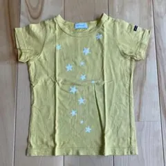 quoti use fith クゥオティユースフィス黄スターTシャツ／120cm
