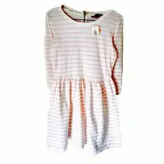 forever21 長袖 ボーダー ワンピース ミニワンピース ホワイト ピンク