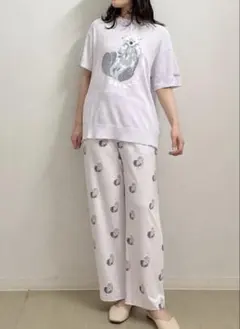 ジェラートピケ 【接触冷感】シーアニマルジャガードプルオーバー&ロングパンツ