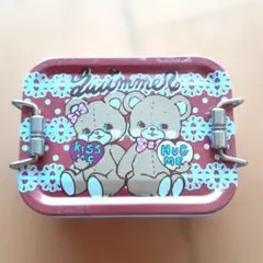 SWIMMER テディベア 空缶　ランチボックス 弁当箱型