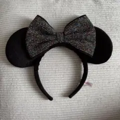 ミッキーマウス耳カチューシャ ビジュー付き