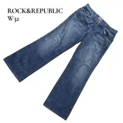 【ROCK&REPUBLIC】デニム パンツ ダメージ W32のサムネイル