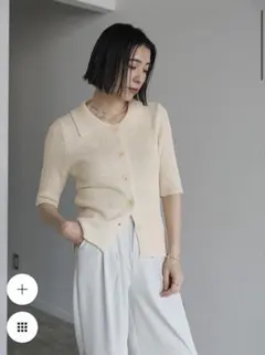 セレクトモカ　ハーフスリーブサマーニットカーディガン