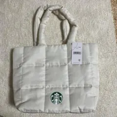新品未使用⭐️スターバックス キルティングトートバッグ ホワイト⭐️2023年福袋のサムネイル