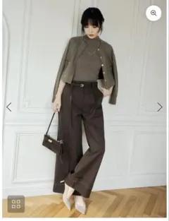 FRAY I.D ツイルショートジャケット＆スーパーハイウエストパンツ