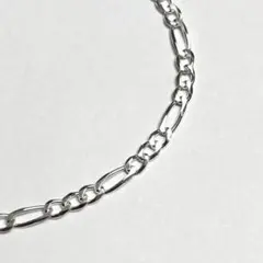 シルバー925 イタリア製 フィガロチェーン ブレスレット 22.8g - メルカリ