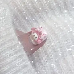 サンリオ　マイメロ　ネイルパーツ　リボンパーツ　ハートパーツ　4点セット