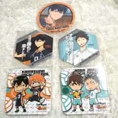 ハイキュー!!　JWORLD　日向影山及川岩泉　コースター5枚セット