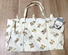 新品futafuta くま柄お昼寝布団バッグ