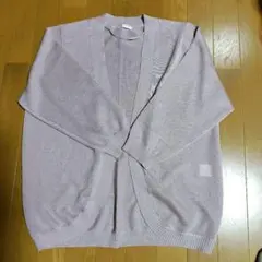 美品　8分袖ラウンドカーデ　ピンク　M