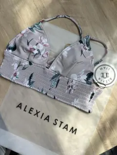 ALEXIA STAM ゼブラ柄ビキニトップ S - メルカリ