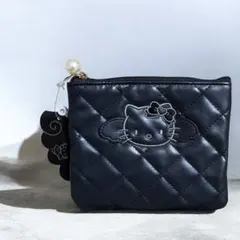 Hello Kitty BLACK ANGEL Quilted Pouch