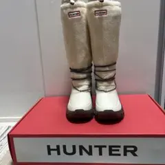 HUNTER スノーブーツ ホワイト