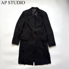 【AP STUDIO】ロングジャケット ブラック モード 高級感 ロングコートのサムネイル
