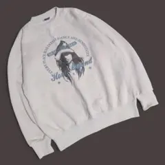 ロゴ プリント スウェット 裏起毛 Lサイズ