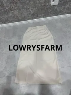 ローリーズファーム ロングタイトスカート スリット入り ホワイト アイボリー