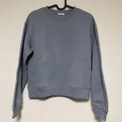 新品　ＧＵ　スウェットプルオーバー　レディースＭ　ブルー