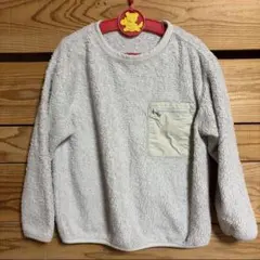 UNIQLO ユニクロ ボアフリース プルオーバー 胸ポケット付き ベージュ