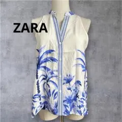 美品☆ZARA ザラ　ノースリーブ　ブラウス　シャツ