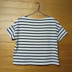 無印良品 ボートネックボーダーTシャツ