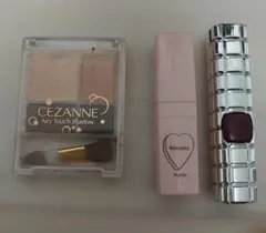 CEZANNE アイシャドウ + WHOME I リップスティック セット