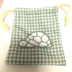 タイトーくじ ブルーナアニマル F賞 巾着 ポーチ かめ カメ ミッフィー